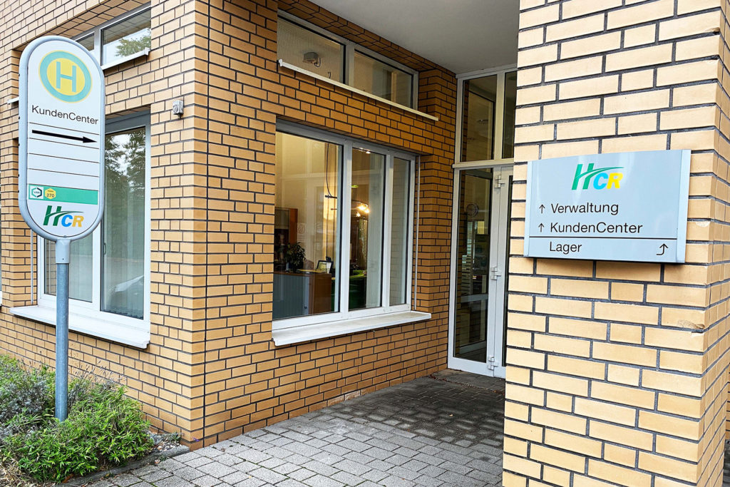 Außenansicht des HCR-KundenCenters Betriebshof