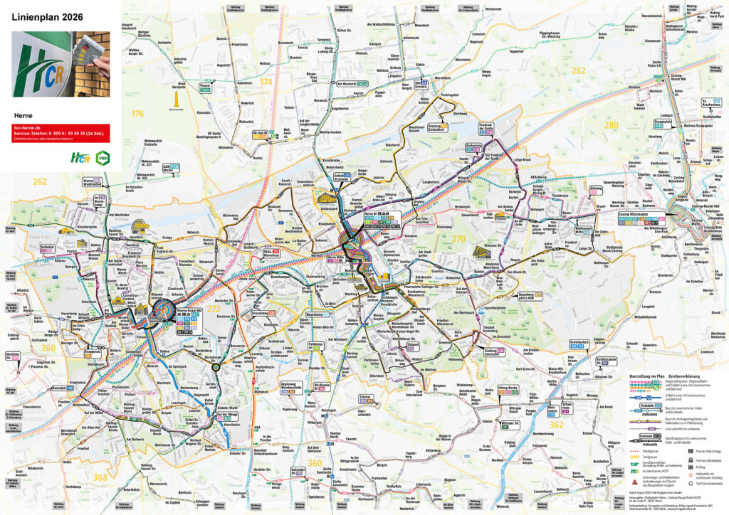 Liniennetzplan Herne