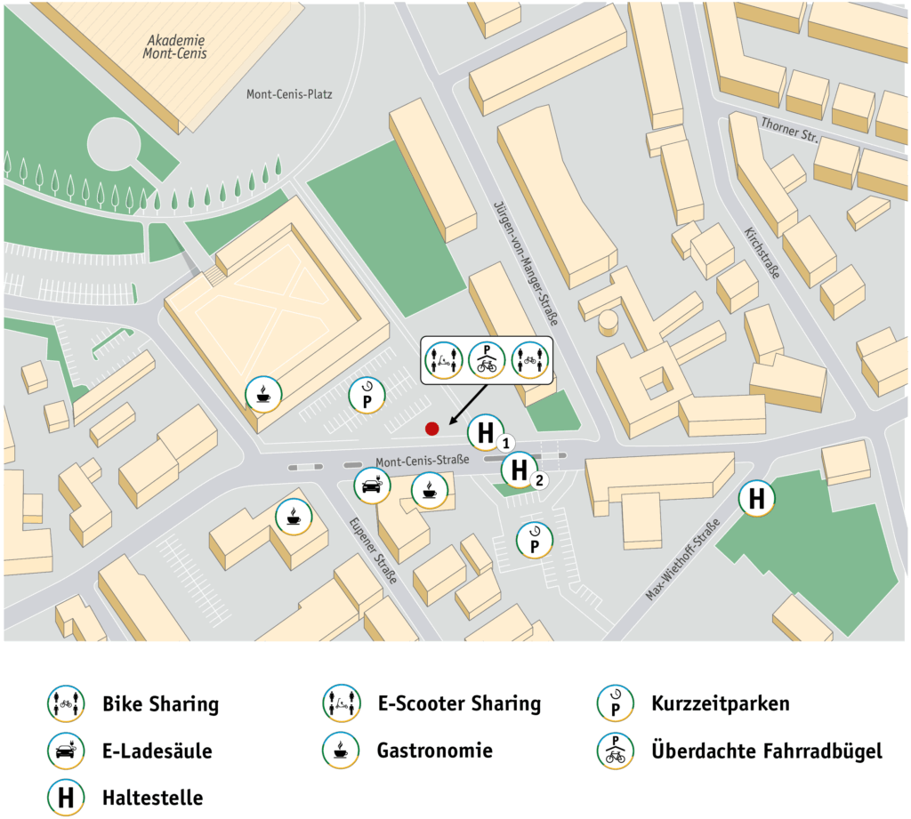 Übersicht der Mobilstation Akademie Mont-Cenis